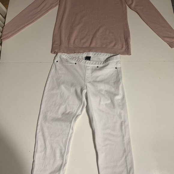 White Hue Crop jeggings - Picture 3 of 4